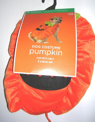 (image for) Dog Pet Costume Pumpkin Outfit Large - Click Image to Close